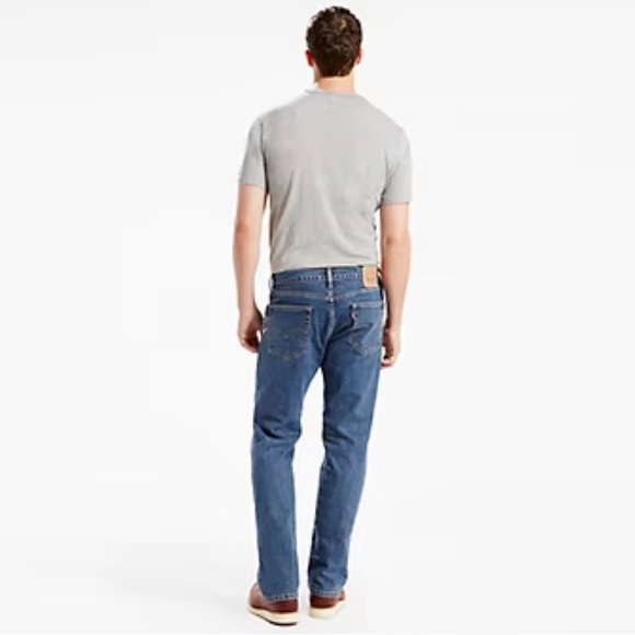 Levi’s Regular Fit Denim Jeans Dark Wash 505 Size 36 x 29 - Picture 2 of 16